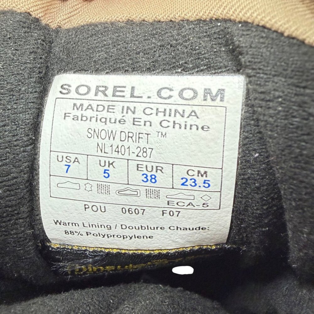 Sorel Snow Drift Boots (NL1401-287) - Women's US7/UK5 - Picture 11 of 11